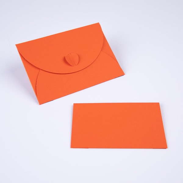 PresentFill® 25 Mini Envelopes with Cards - Orange - Small