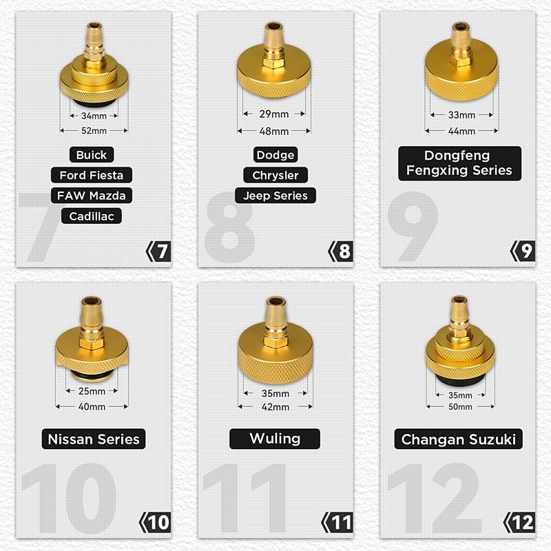 Brake Fluid Bleeder Adapter Kit 17PCS Master Cylinder Bleeder Kit