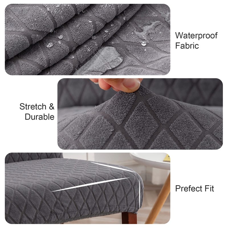 Genina Waterproof Chair Covers for Dining Room Set of 6,