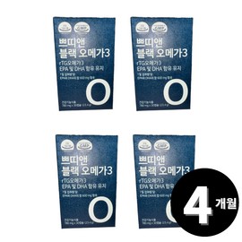 Living Factory H Partner Petit & Altige rTG Black Omega3 30 capsules, 4 packs / 쁘띠앤 알티지 rTG 블랙 오메가3 30캡슐, 4개