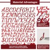 1 Inch Glitter Letter Sticker - Self Adhesive Alphabet Number