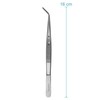 Tweezers with Lock London College – Offset – Stainless Steel