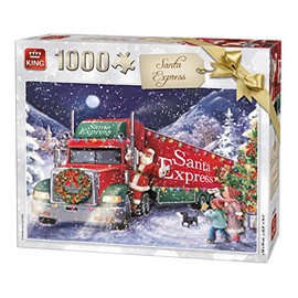 King 5618 Santa Express Christmas Jigsaw Puzzle 1000-Piece, 68 x 49 cm