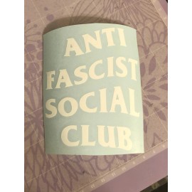 Anti Fascist Social Club Vinyl Decal Sticker - ANTIFA - Black