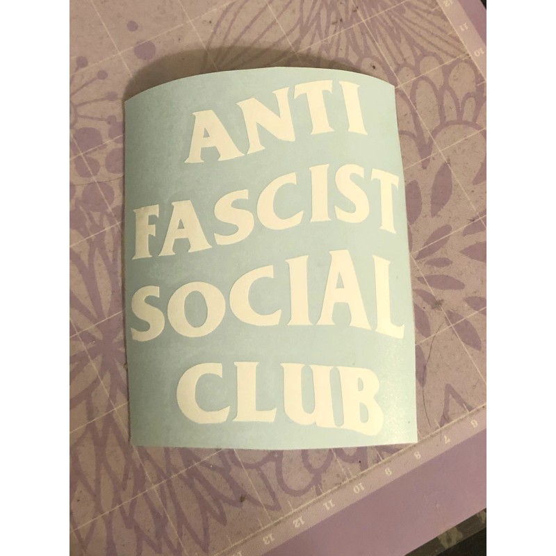 Anti Fascist Social Club Vinyl Decal Sticker - ANTIFA -