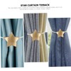 Ciieeo Magnetic Curtain Tiebacks Elegant Star Design Easy to Use