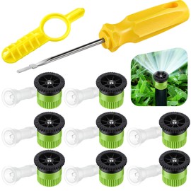 Gulfmew 18 Pack Sprinkler Nozzle Tool Kit Compatible with Rain Bird Hunter MP Rotator, Includes 10AP Adjustable Pattern Spray Nozzle, Filters & Adjustment Tool for Lawn Irrigation System