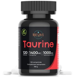 Taurine 1000 mg Food Supplement 120 Vegan Caplets, Dietary Health Supplement Helps Promote Immune & Central Nervous System Functions by Next Gen U