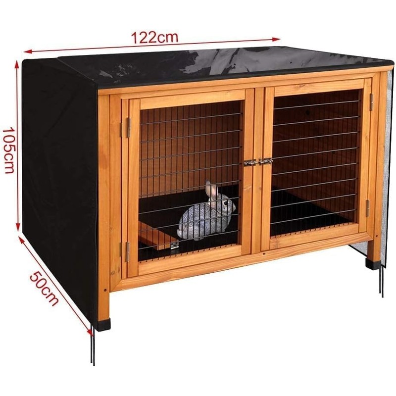 Rabbit Hutch Cover 4ft Heavy Duty 420D Oxford - Double