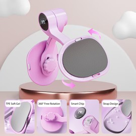 Beckenbodenmuskeltrainer Oberschenkeltrainer mit Zähler & 360° Drehung, Multifunktionales Trainingsgerät für Effektiv Beckenbodentraining, Home-Workout & Fitness für Männer & Frauen, Lila