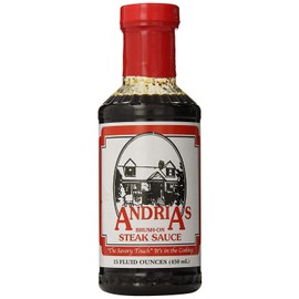 Andria's Brush On Steak Sauce, 15 Ounce Bottle (Pack of 3)
