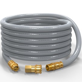 3/4" ID Natural Gas Hose 12FT, 3/4 Natural Gas Quick Connect Hose For Generator, Patio Heater, Grill Griddle, And Outdoor Ng/Lp Propane Appliance