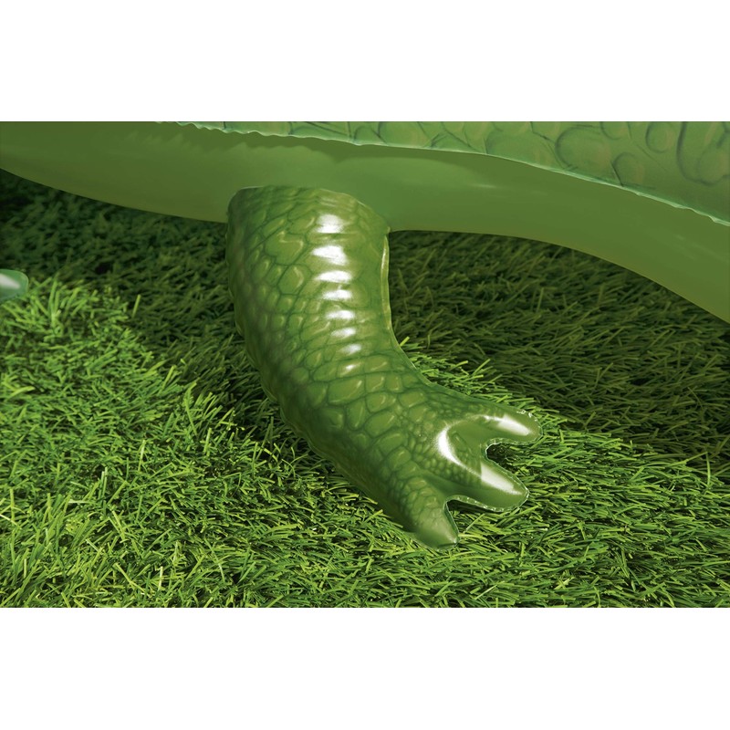 Bestway 41010 Inflatable Crocodile Pool Float Ride-On, Green 168 x