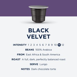 CafePod Coffee Pods Nespresso Compatible Black Velvet 60 Aluminium Capsules