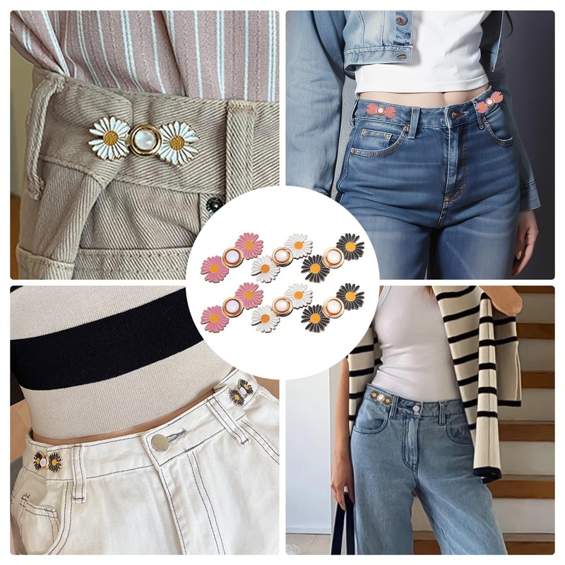 BinXiaoQin Pack of 6 trouser waistband tensioners