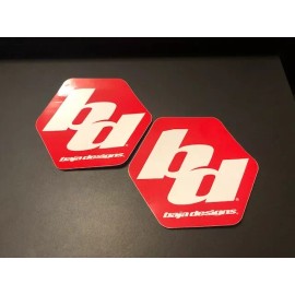 Baja BD BAJA DESIGN RACING STICKER DECAL 2PC SET Offroad UTV LARGE 4.5"X4"