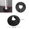ZZLBZN 15mm Radiator Pipe Covers, 4Pcs Black Radiator Pipe Collars,