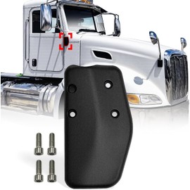 High Soar Bottom Mount Bracket Plate Door Mirror Arm Aluminum Black Right Passenger Side Fit Peterbilt 335 340 357 382 385 386 325 330 348 388 389 365 367 Truck Passenger/Right side