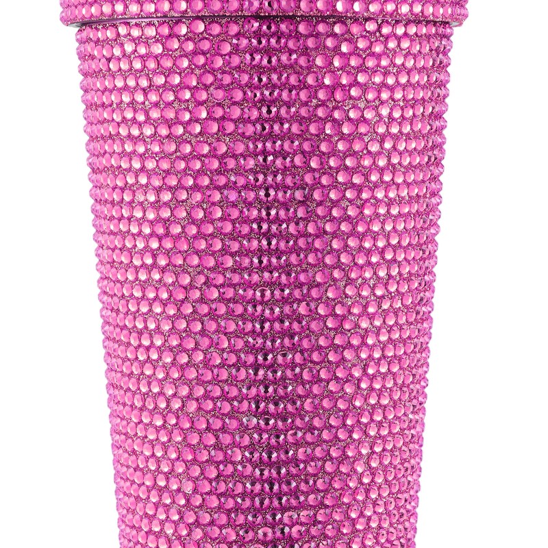 500ml Water Bottle Stainless Steel Rhinestone Decoration Vacuum Water Cup