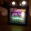 The Glowhouse Premium Light Up LED Neon Message Frame Memo