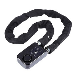 Solebe Bluetooth Smart Chain Lock Bike/Motorcycle/Gate/Door Keyless Lock with Anti Theft Alarm 110dB Phone APP Control(Black 31.5 Inch)