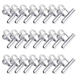Bulldog Clips, Multi-function Metal Clips, 22 mm, Letter Clips, Metal, File Paper Money Clamps (Silver, Pack of 100)