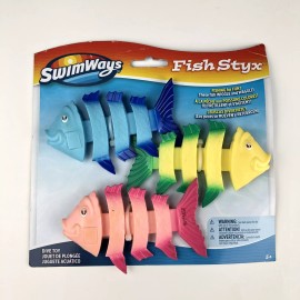 SwimWays Pool Water Toys Dive Toys Fish Styx Learn To Swim Bath 3 Pack