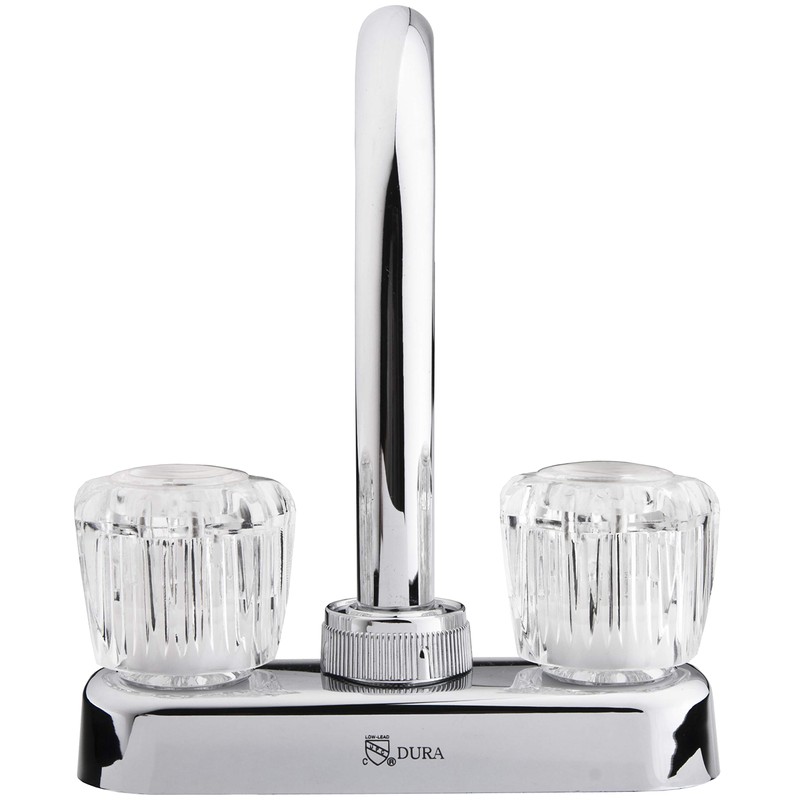 Dura Faucet DF-PB150A-CP RV Swivel Bar Faucet with Clear Acrylic