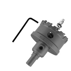 Cjueiom 50mm / 2 Inch Carbide Hole Saw, Metal Hole Cutter with Pilot Drill Bit, Heavy Duty for Stainless Steel, Sheet Metal, Brass, Aluminum, Wood, Plastic