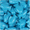 BeadTin Dark Turquoise Opaque 24mm Fish Pony Beads (24pcs)