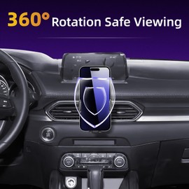 soukeo Upgraded Car Phone Holder Fits for Mazda CX-5 2017 2018 2019 2020 2021 2022 2023 2024 2025 Auto Accessories,Cradles Adjustable Cell Phone Mount for 4-7 in Phones