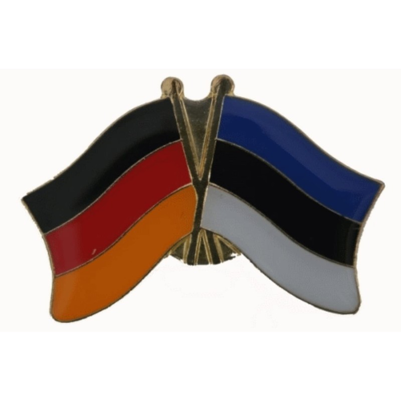 Flag of Germany/Estonia Friendship Pin Badge