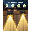 Solar Fence Lights Outdoor Waterproof High Brightness LED Spot Lens