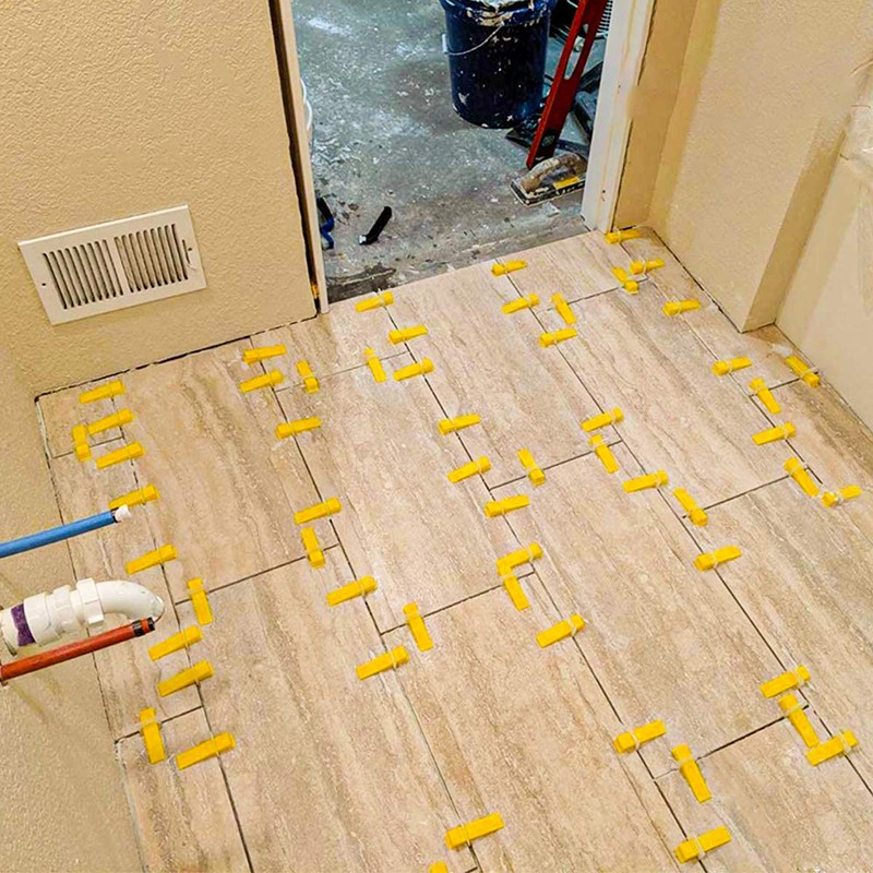 400pcs Tile Leveling System Wedges, Reusable, 1/32, 1/16, 1/8 Inch