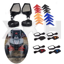 XKMT-UTV Side Mirrors Rear View Mirror 1.75" Bar Compatible With Polaris RZR Ranger Rhinos [B07PHJQVWL]