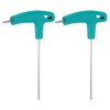 QUARKZMAN 2 Pieces T-Handle Wrench 2.5mm Metric CR-V T Key