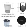 100 Counts 4 Gallon 45x60Cm Kitchen Trash Bags with Handles