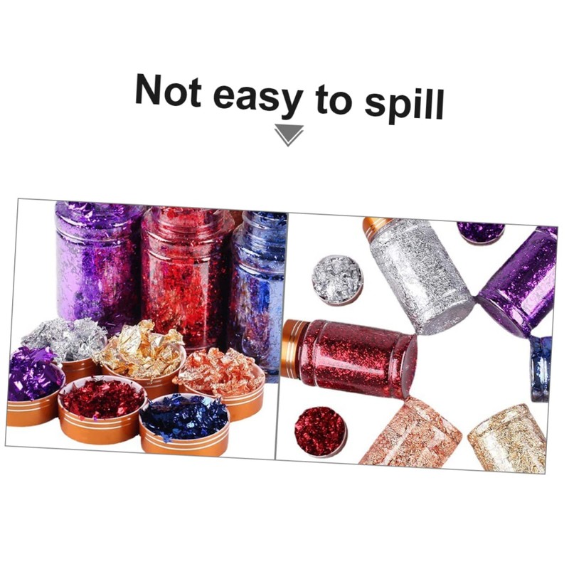 OHPHCALL Nail Art Stickers Gold Foil Sparkling Nail Wraps Ideal