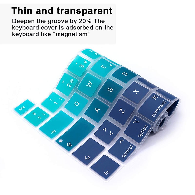 MMDW Spanish Language Silicone Keyboard Cover Skin for MacBook Pro