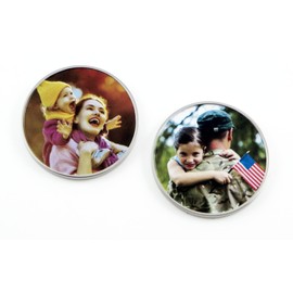 LazrArt Color Photo Novelty Coin - Custom Print Your Photos Front and Back