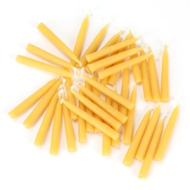 Scentered Pure Beeswax Mindfulness Candles - 36 Meditation Candles for Relaxation & Mindfulness Practice, Clean Burn, Subtle Honey Aroma, 20-Minute Burn Time, 100% Natural Beeswax with Cotton Wick