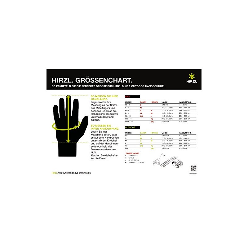 GRIPPP LIGHT FF グローブ ブラック/ホワイト XXL 72141XXL ハーツェル(Hirzl)