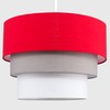 MiniSun Round Modern 3 Tier Fabric Ceiling Pendant Lamp Light