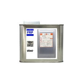 ホートク FRPトップコート（ゲルコート/インパラフィン）オルソ系/黒/ブラック 0.5kg 硬化剤10ml付 / FRP樹脂/補修
