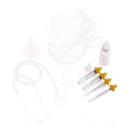 Pet Nursing Bottle Kits, Kitten Bottle Feeding Kit, with 1 Puppy Bottles for Nursing Puppy Milk, 4 Replacement Nipple, Mini Cat Feeding Bottles for Newborn Kittens, Delivery Complete Puppy Kitty