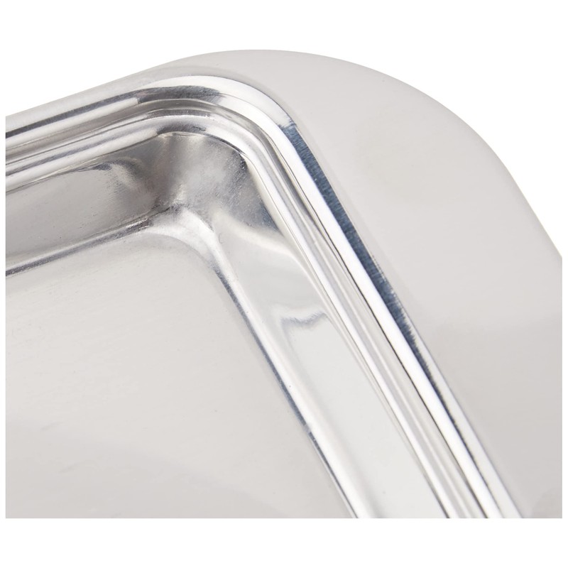 Weis 14256 Butterdose, Edelstahl, Silber, 12.5 x 7.5 x 4.5