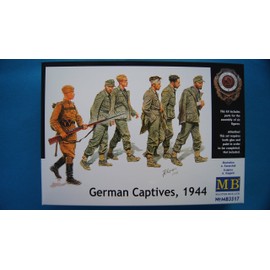 Master Box German Captives 1944 (5 and 1 Russian Soldier) Figure Model Building Kits (1:35 Scale)