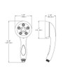 Speakman VS-3014-BN, Caspian 2.5 GPM Multi Function Anystream Hand Shower,