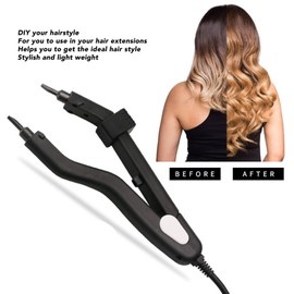 Hair Extension Connector Iron, Adjustable Temperature Professional Hair Extensions Tool, Heats Evenly Non-Stick Hair Is Easy To Cleanse Hair Extensions Tools.(American Standard)