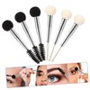 Minkissy 3sets Travel Makeup Brush Set Eyebrow Brush Sponge Mascara
